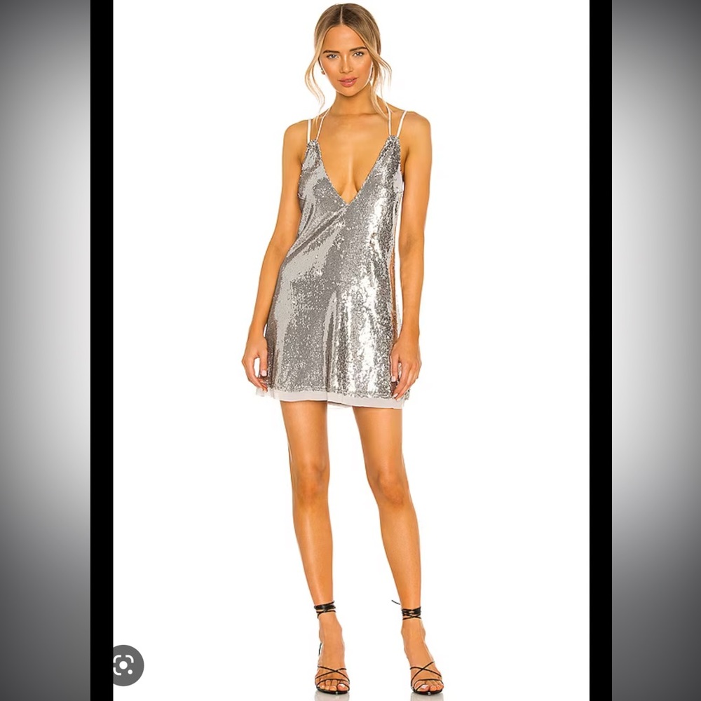 Free People Double Take Sequin Mini Dress